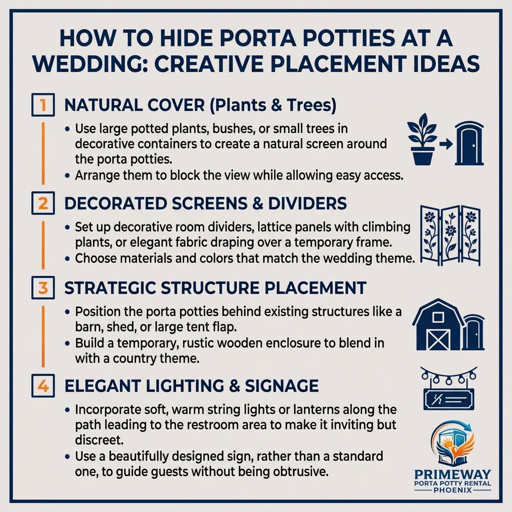 Step-by-step porta potty camouflage ideas